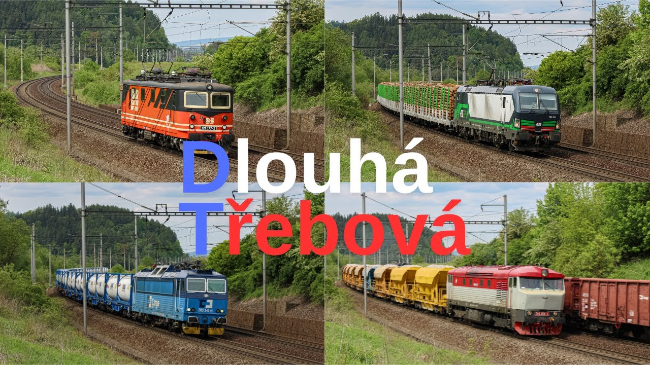 Vlaky / Pociągi Dlouhá Třebová 🇨🇿 | 4K