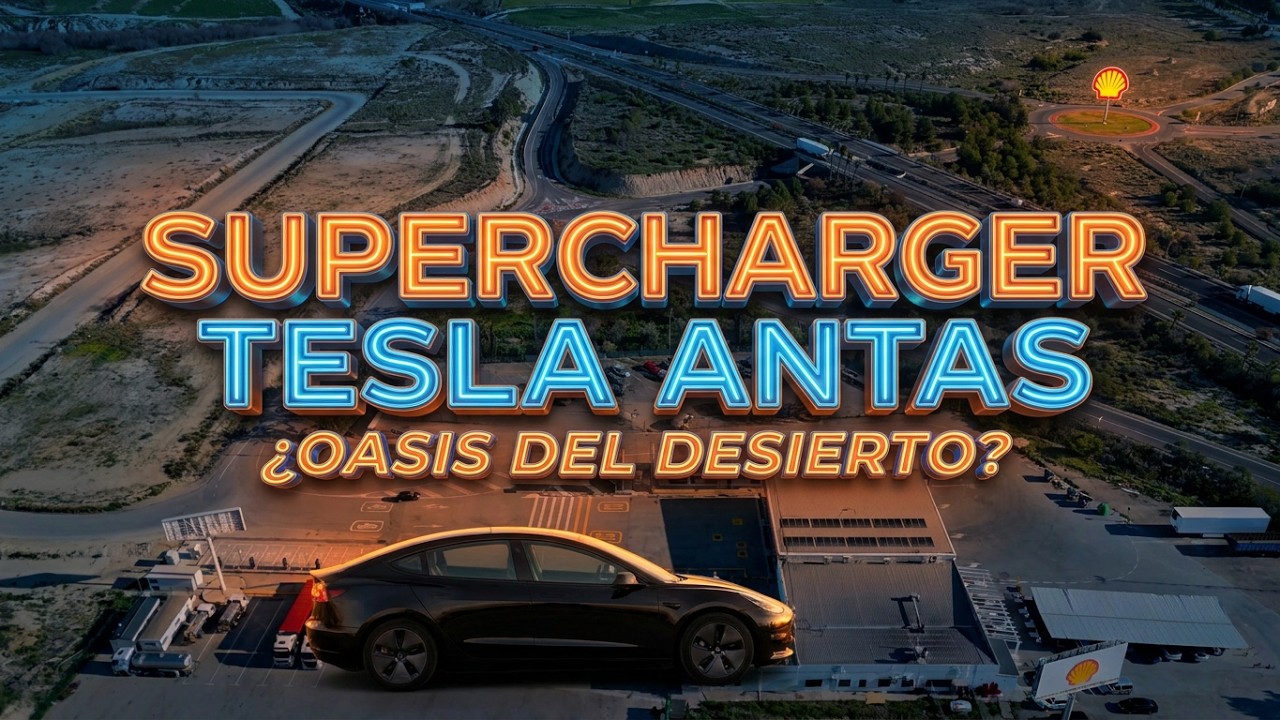 Vista aérea Supercharger Antas, Almería - Shell - 4K HDR