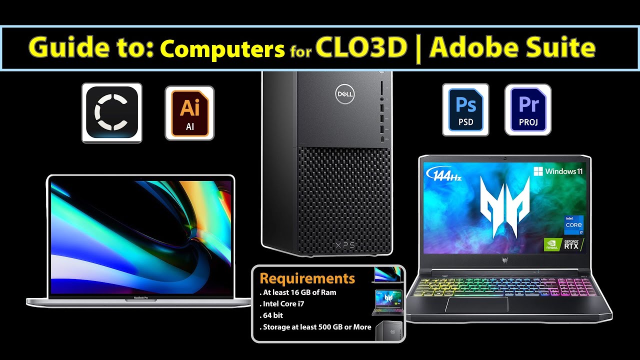 Лучший компьютер для CLO 3D и Adobe Creative Suite