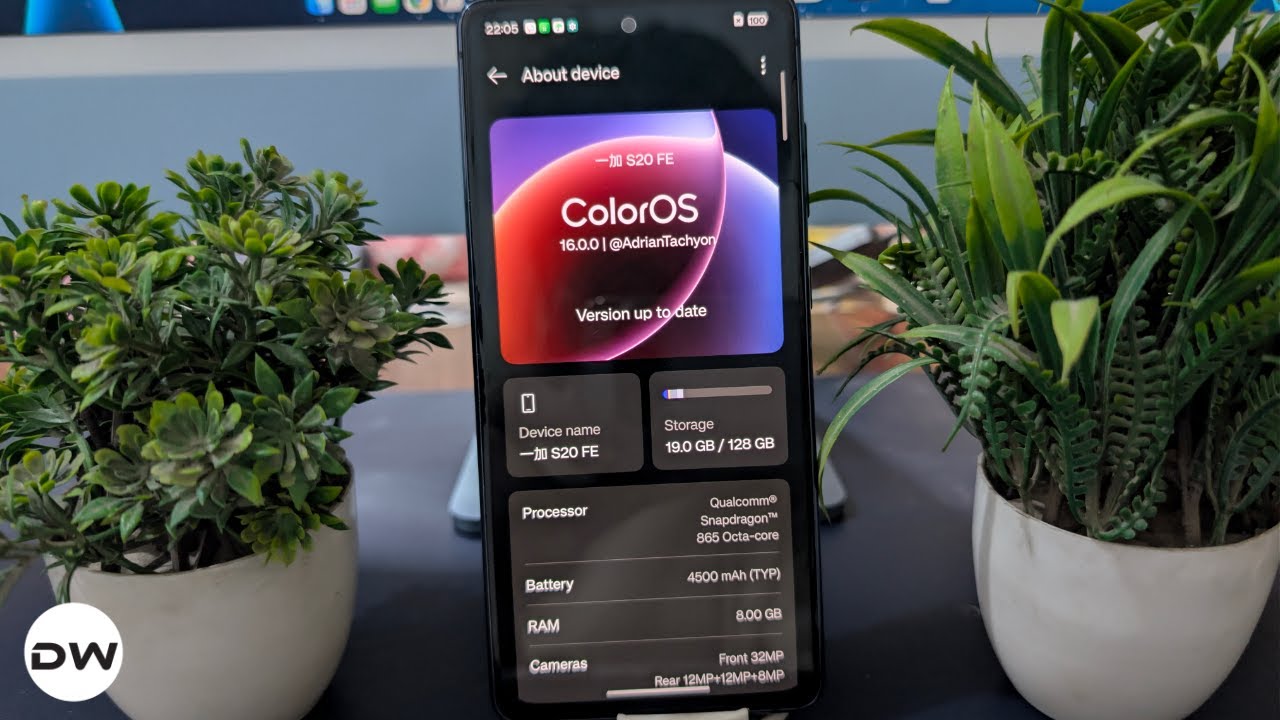 ColorOS 16 на базе Android 16 для Galaxy S20 FE уже здесь!