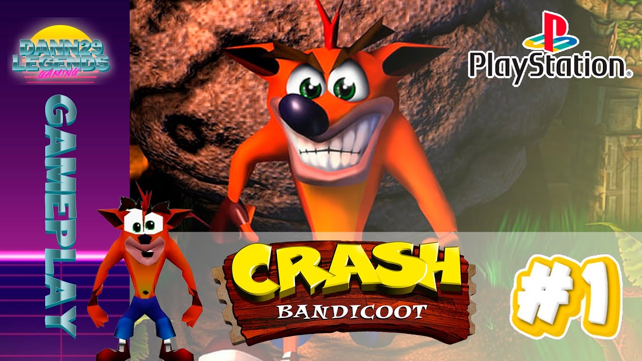 Crash Bandicoot ( PSX )  Part# 1 [ 100% Complete - No Death - All Gems ] ( 1996 )
