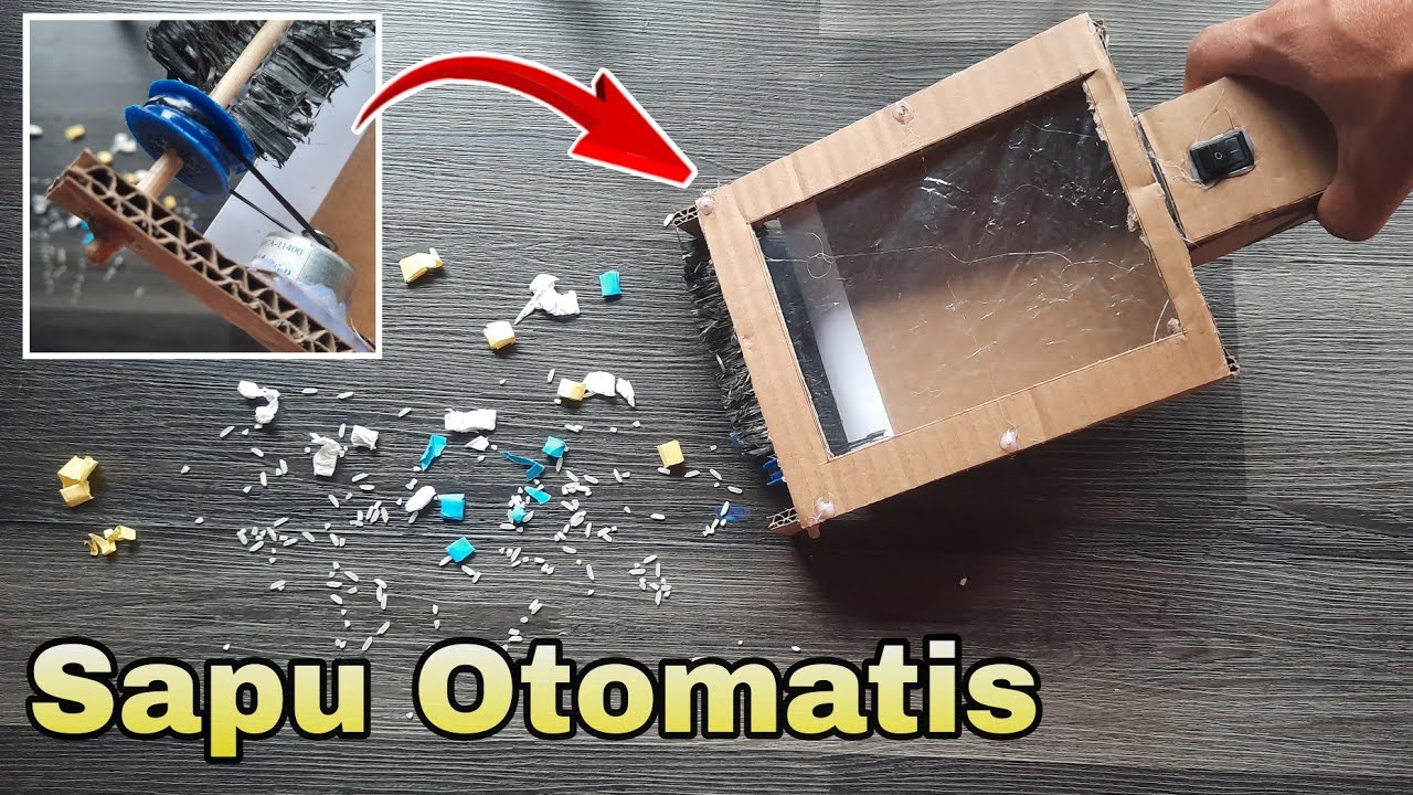 membuat sapu elektrik otomatis dari kardus