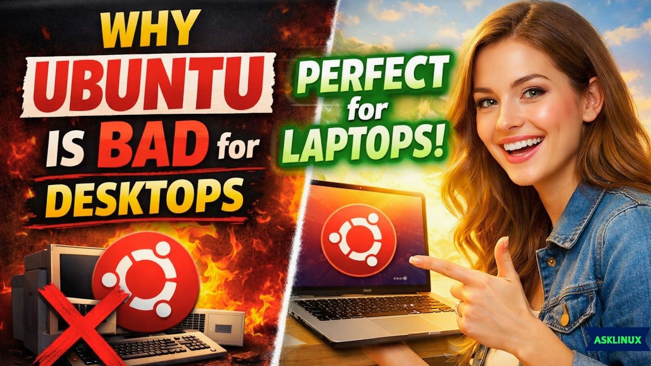 Почему Ubuntu ПЛОХО подходит для настольных компьютеров (но ИДЕАЛЬНО для ноутбуков)