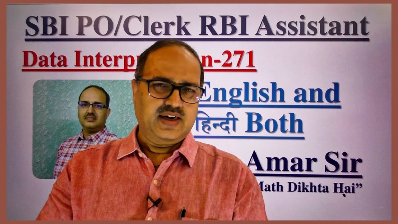 Data Interpretation Questions-271 (in English and हिन्दी both) SBI PO SBI Clerk RBI Assistant 2020