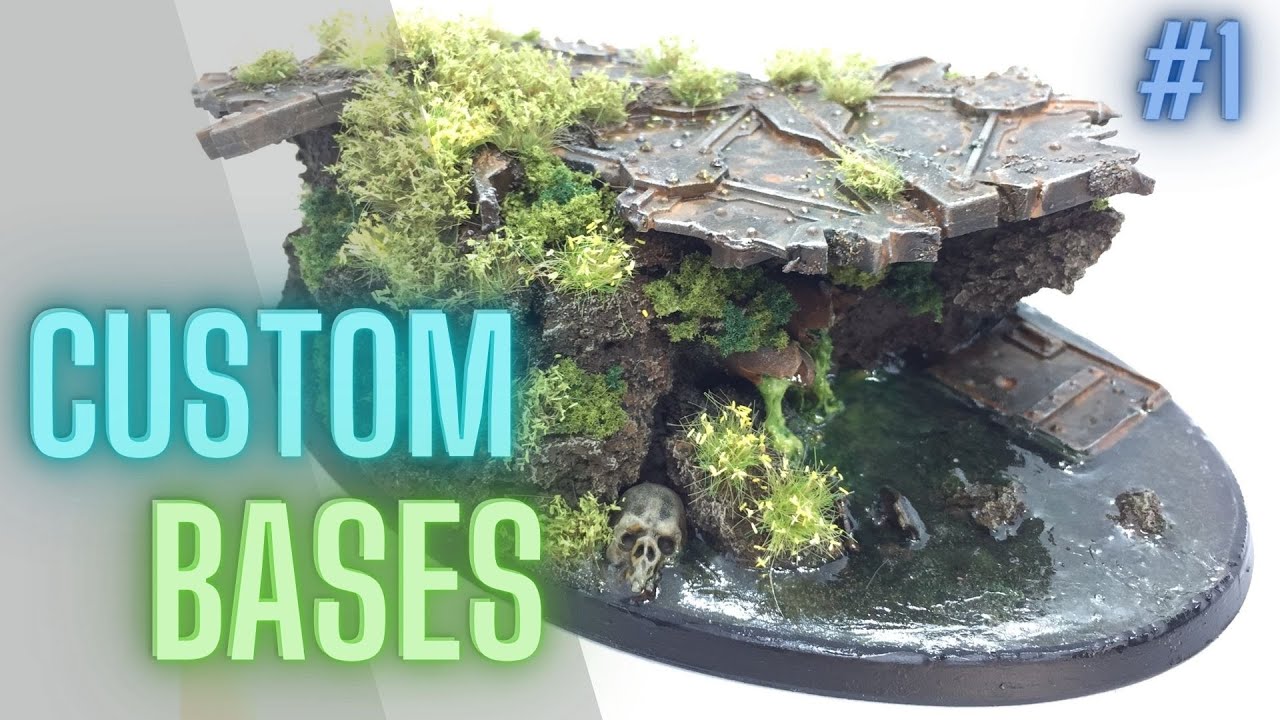 MUST SEE - Making McFarlane Space Marine Custom Bases - Part 1