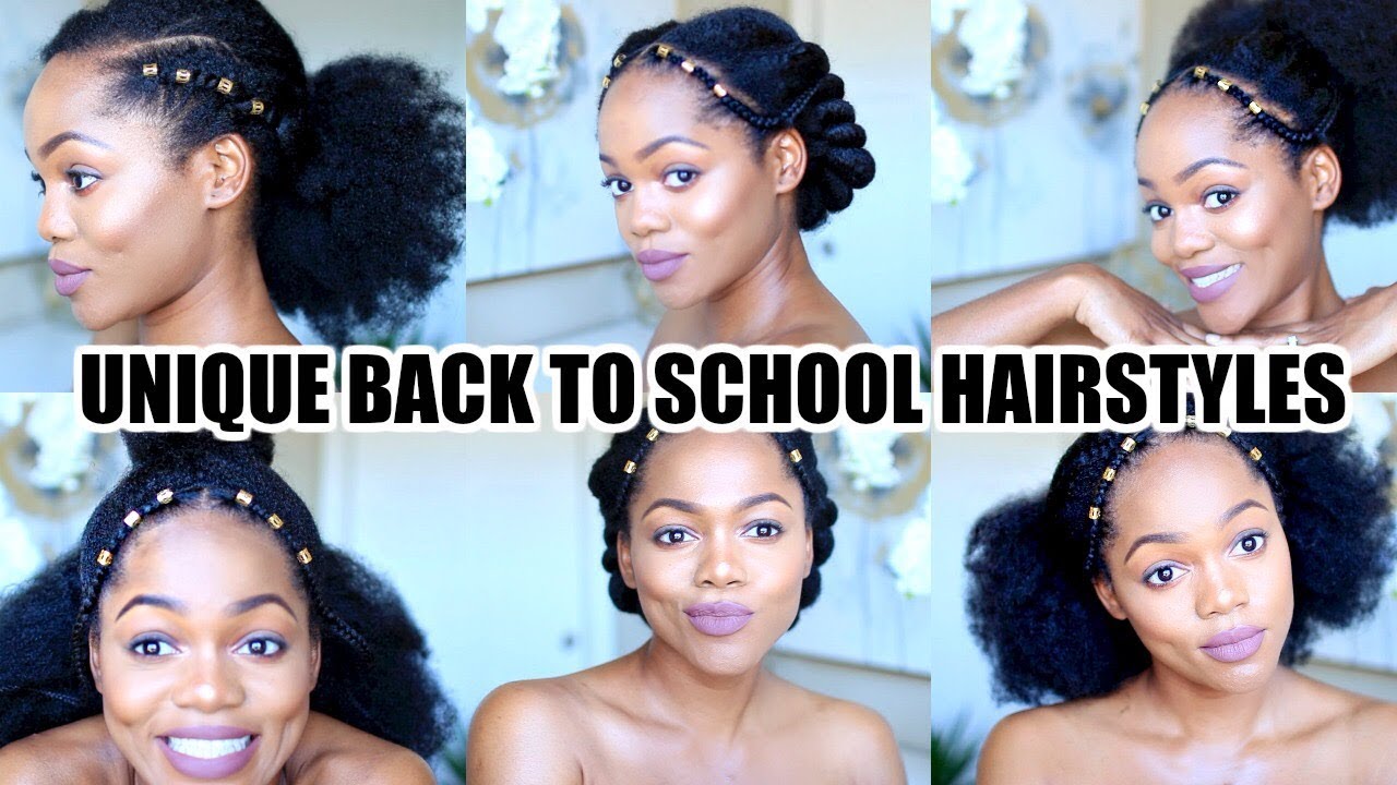 6 FAST & EASY BACK TO SCHOOL HAIRSTYLES FOR NATURAL HAIR | Luchi Loyale