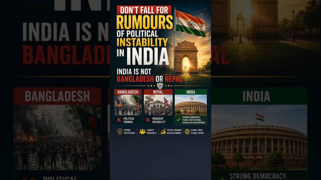 Social Media Rumours vs Reality: Is India Politically Unstable? #indiadefence #politics