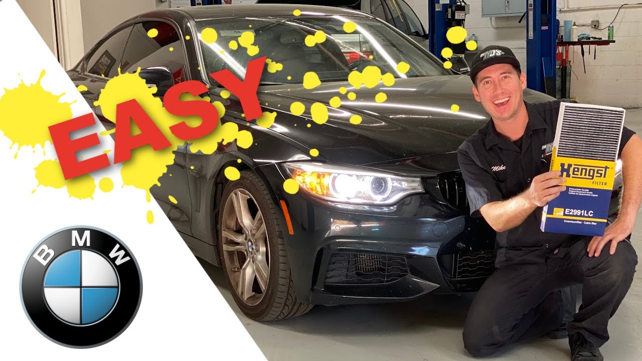 Замена салонного фильтра BMW - 3 и 4 серии.