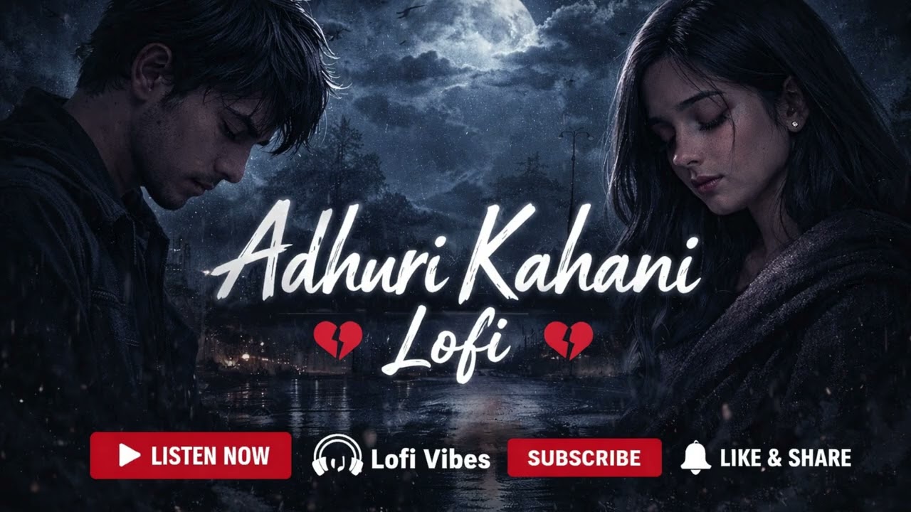 Adhuri Kahani Lofi 💔 | Sad Hindi Lofi Song | Late Night Heart Touching Vibes