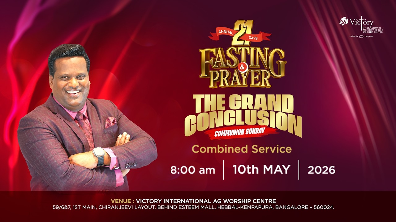 🔴 🅻🅸🆅🅴 10th May 2026 | 21 Days Fasting & Prayer The Grand Conclusion | Apostle Anison k Samuel