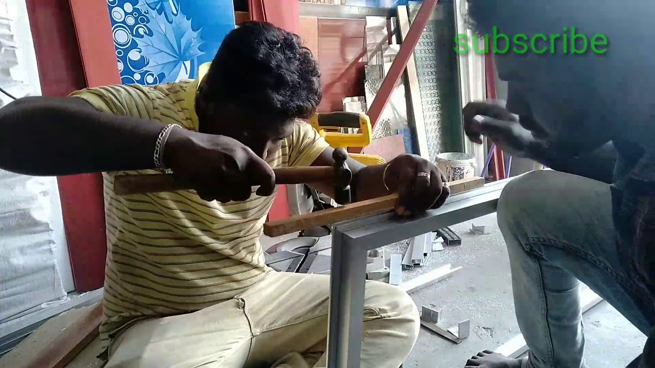 How to make Aluminum special track open window making