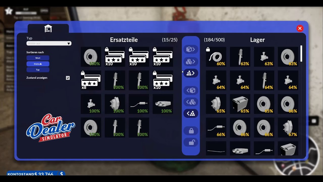 Car Dealer Simulator #011 - Alle Ersatzteile sind erneuert und alle Autos sind soweit repariert