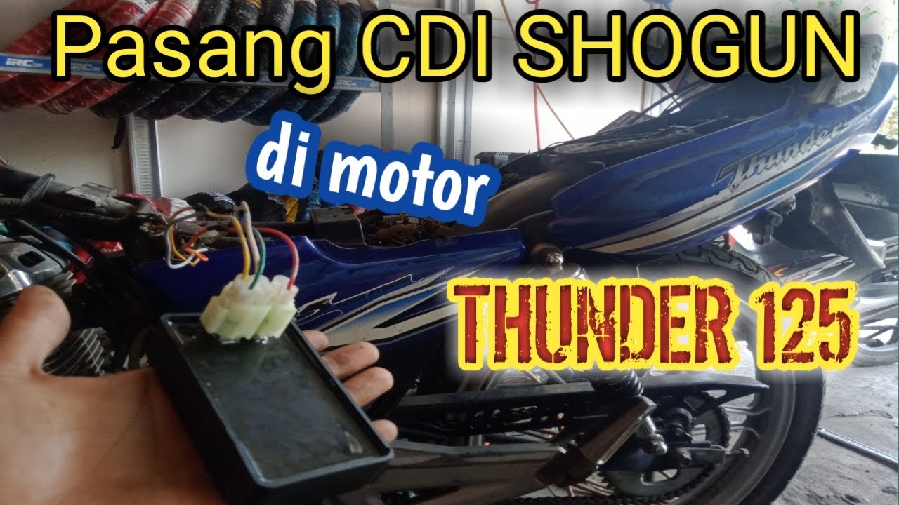 cara pasang CDI SHOGUN di motor THUNDER