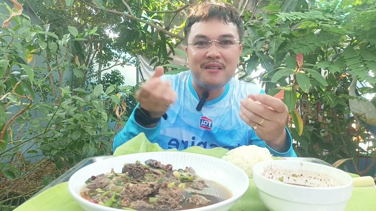 อ่อมน้องวัวหอมผักอิเลิศผักชีลาวผักบั่วนัวแซ่บคัก|กับข้าว