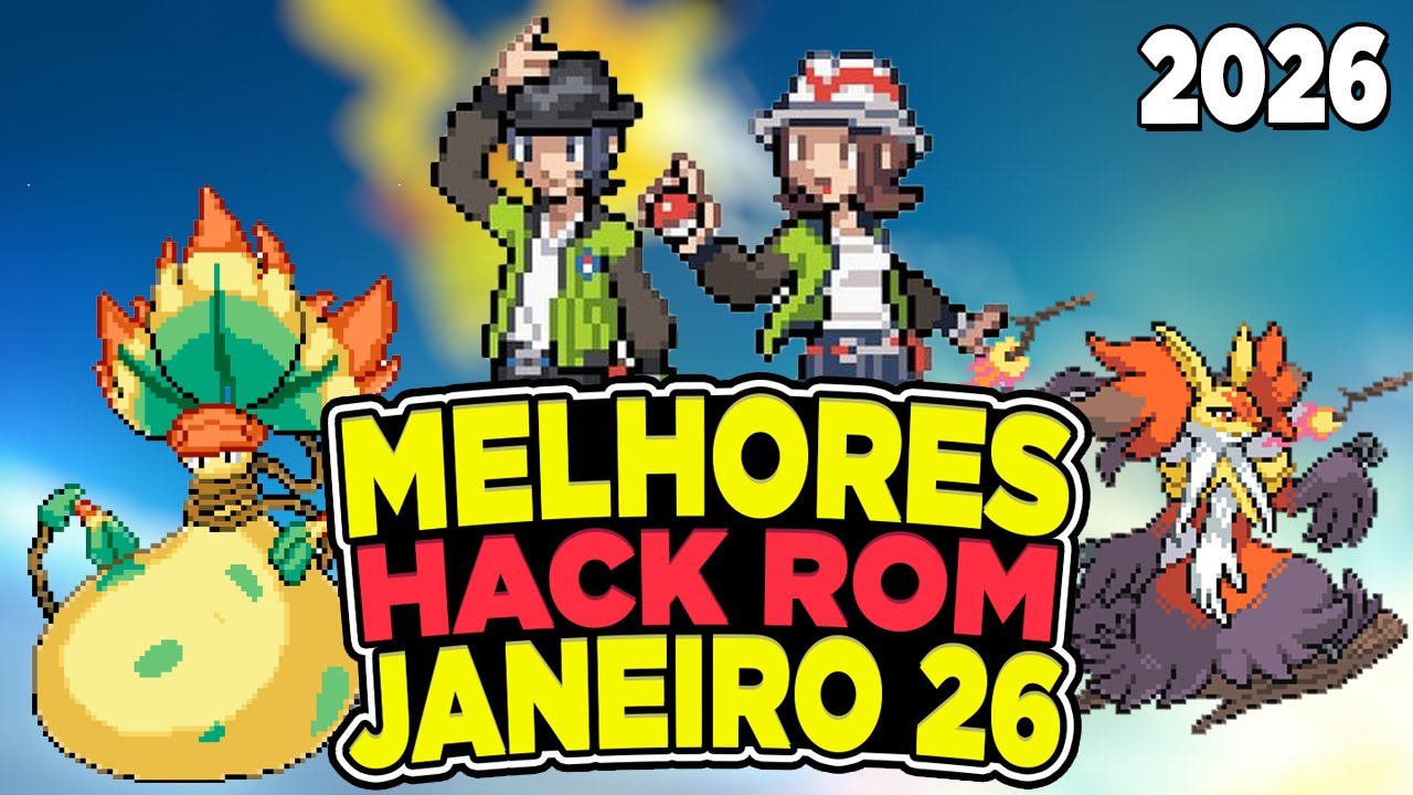 TOP 5 MELHORES ROM-HACKS DE POK&Eacute;MON JANEIRO DE 2026 - T-BR