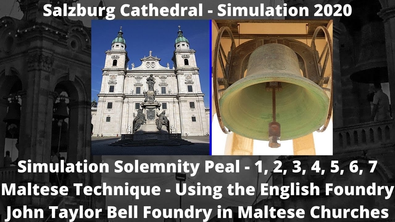 Simulation Peal (2020 - 1,2,3,4,5,6,7) - Salzburg Cathedral - Maltese Style (John Taylor Foundry)