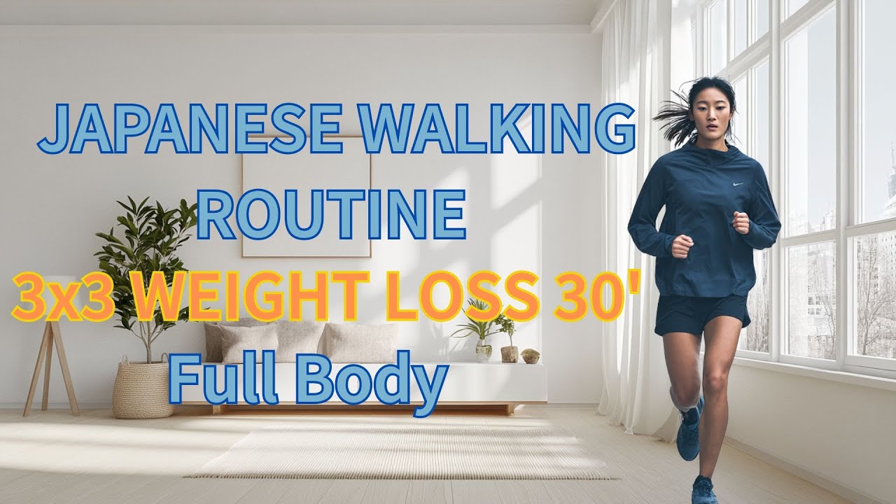 30-Min Japanese Walking Routine | Full Body Fat Burning at Home