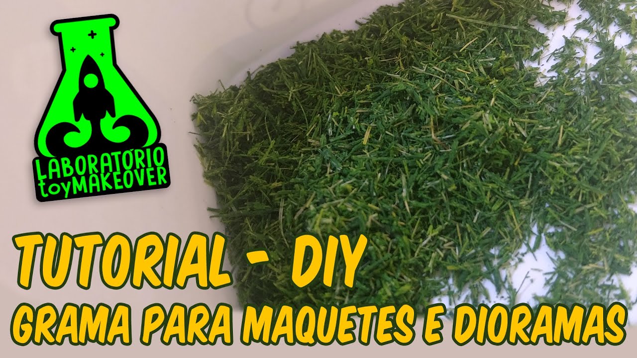 DIY - Grama para dioramas e maquetes (iniciante)