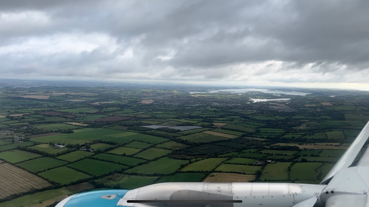 Landing in Cork Airport Amsterdam to Cork | AMS to ORK Amazing view