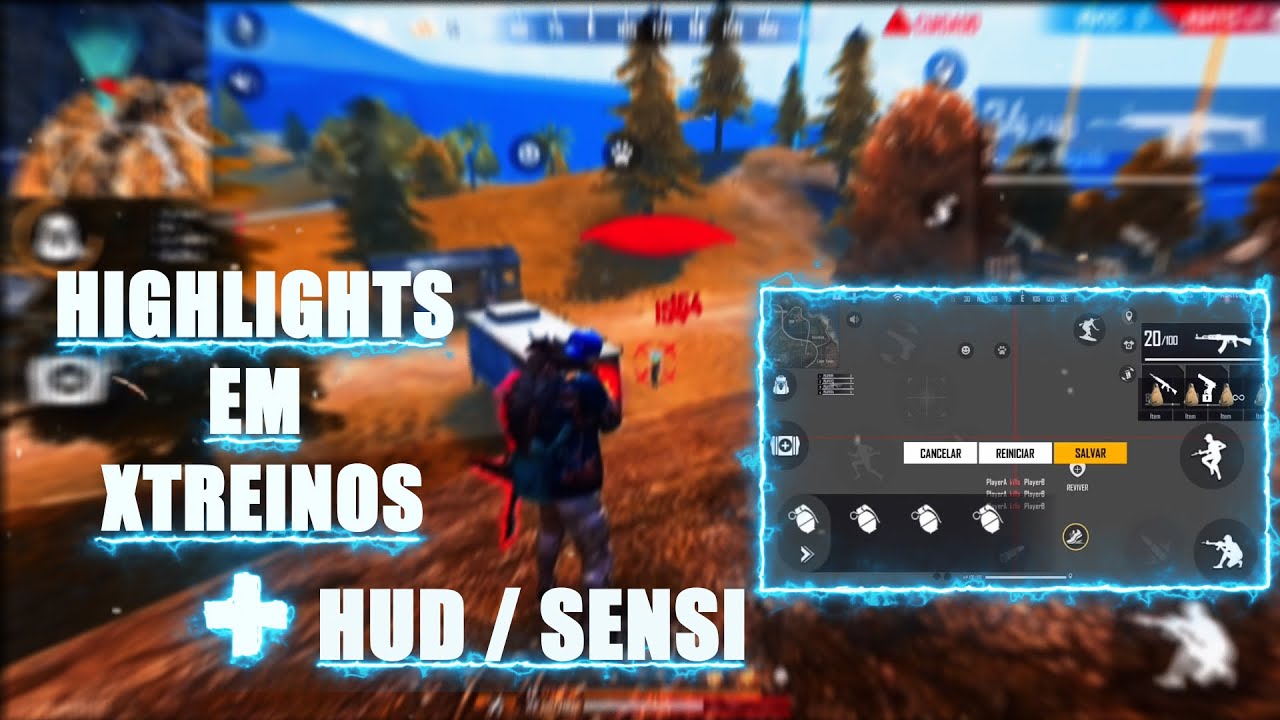 HIGHLIGHTS EM CAMP/XTREINO! 🚀 + HUD/SENSI iPhone 8 Plus