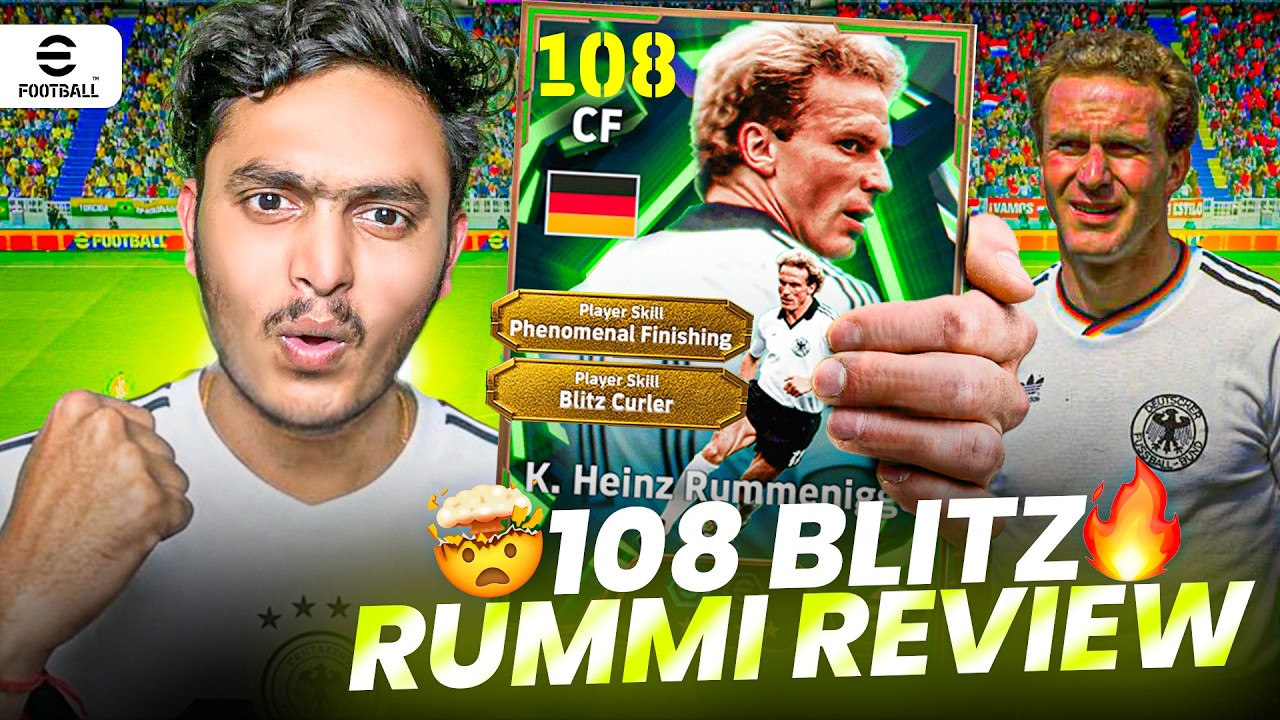 Blitz Curler Rummenigge👑With Phenomenal Finishing🔥 BEST CF Gameplay Review 🔥🔥efootball mobile 26