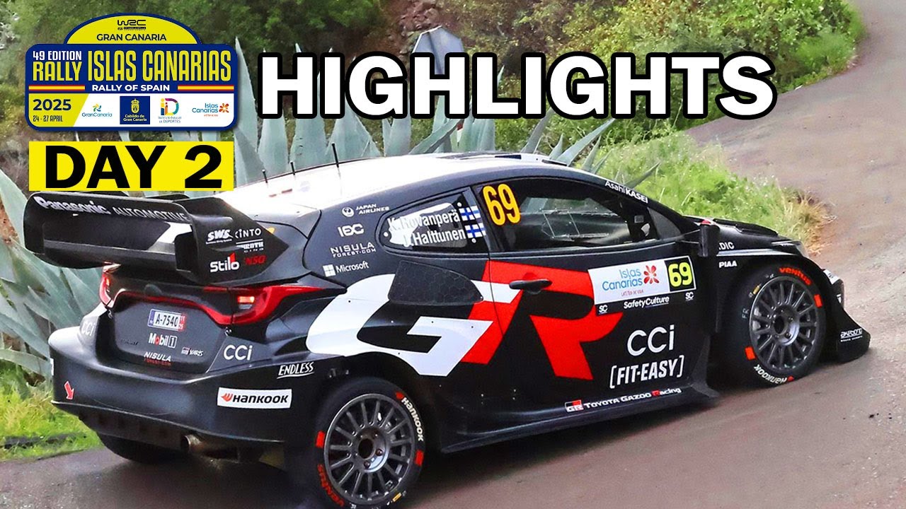 Rally Islas Canarias 2025 | Day 2 - Saturday Highlights - Actions & More