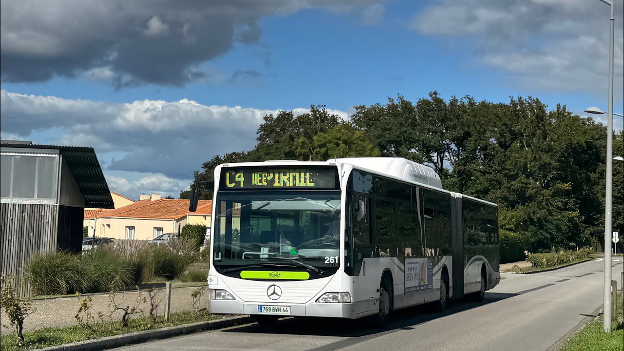 Mercedes Citaro G GNV ZF €4 Tan (NAOLIB) - Ligne C4 Destination Les Sorinières