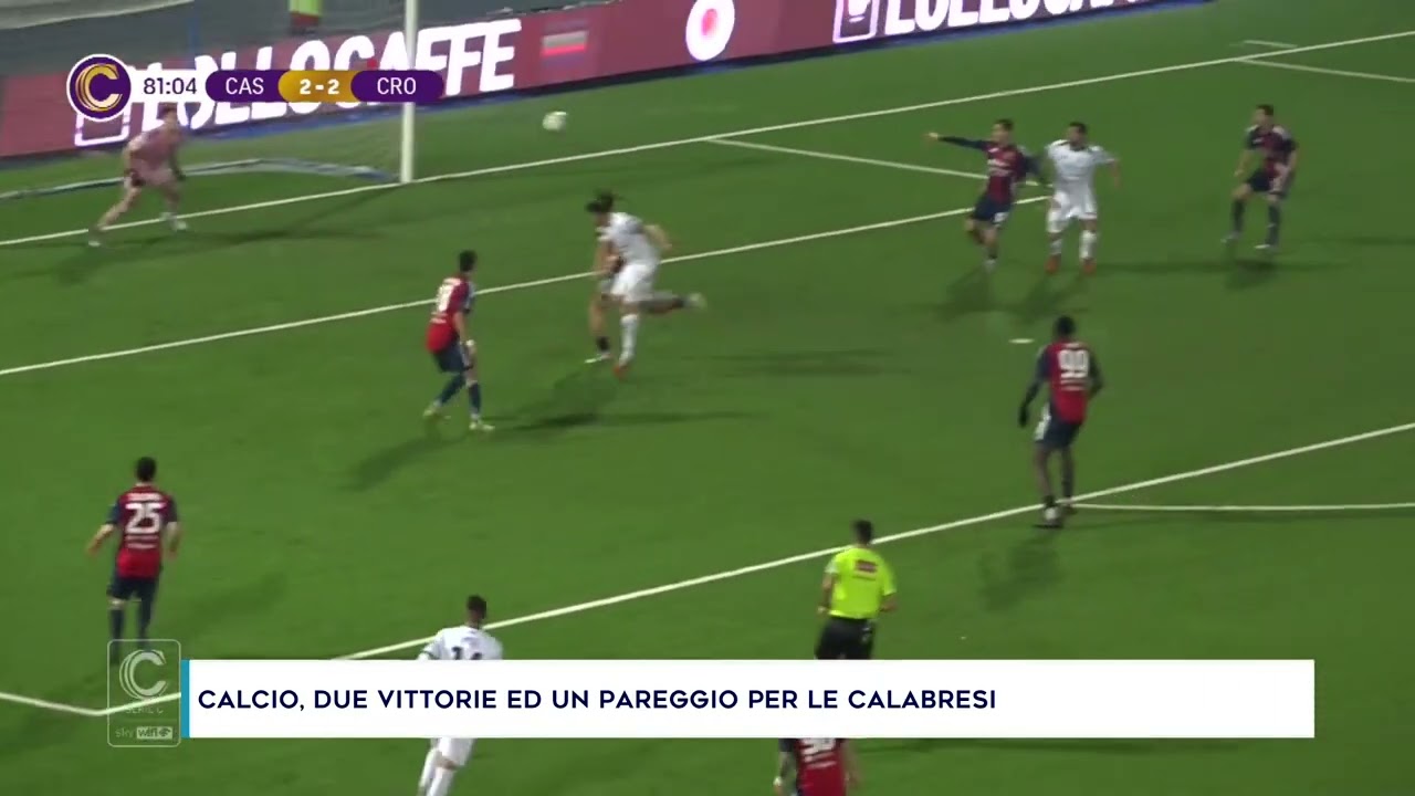 CALCIO, DUE VITTORIE ED UN PAREGGIO PER LE CALABRESI