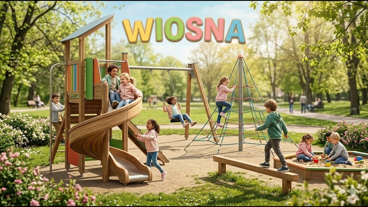 WIOSNA NA PODWÓRKU! 🌸 (Piosenka dla dzieci)
