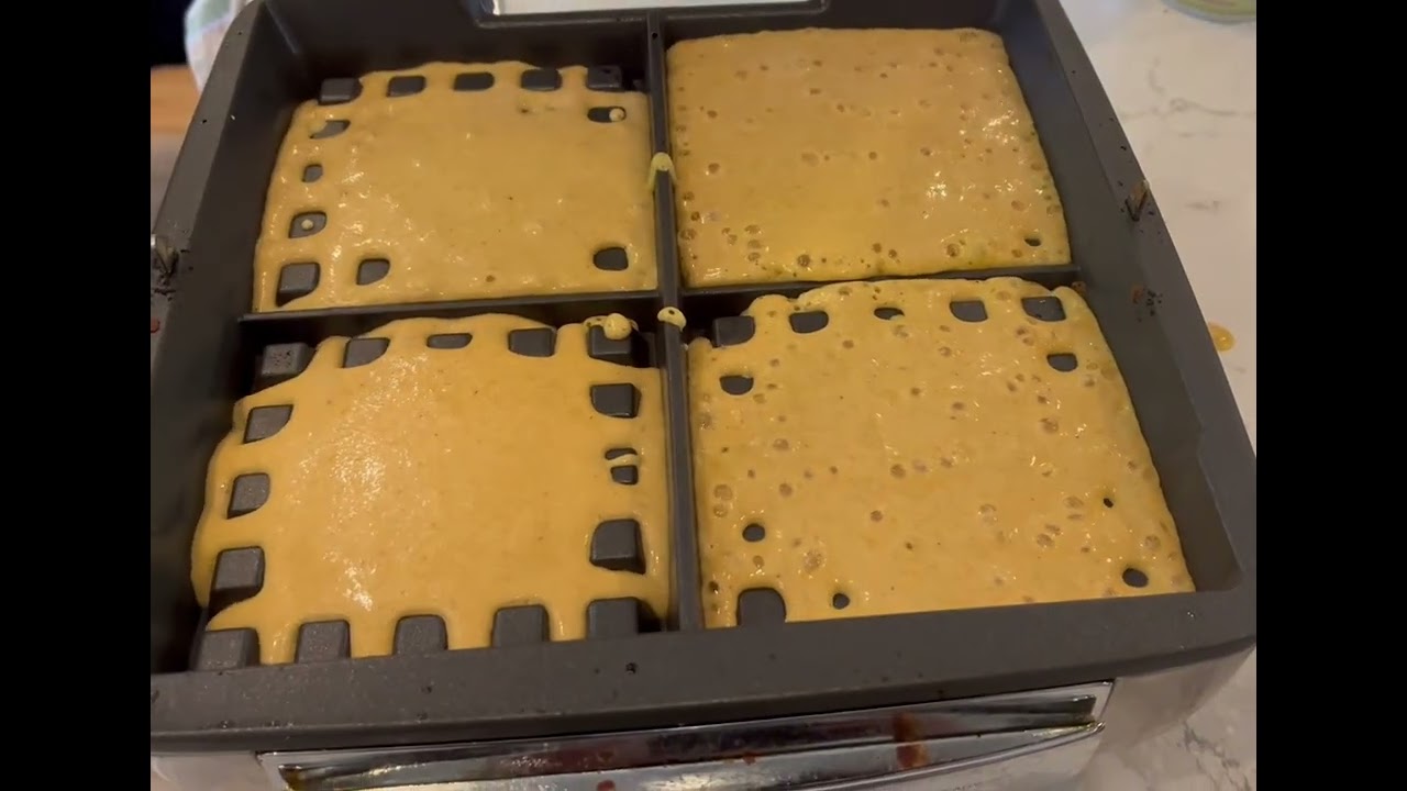 Make pumpkin waffles with me using the All-Clad Stainless Steel Waffle Maker