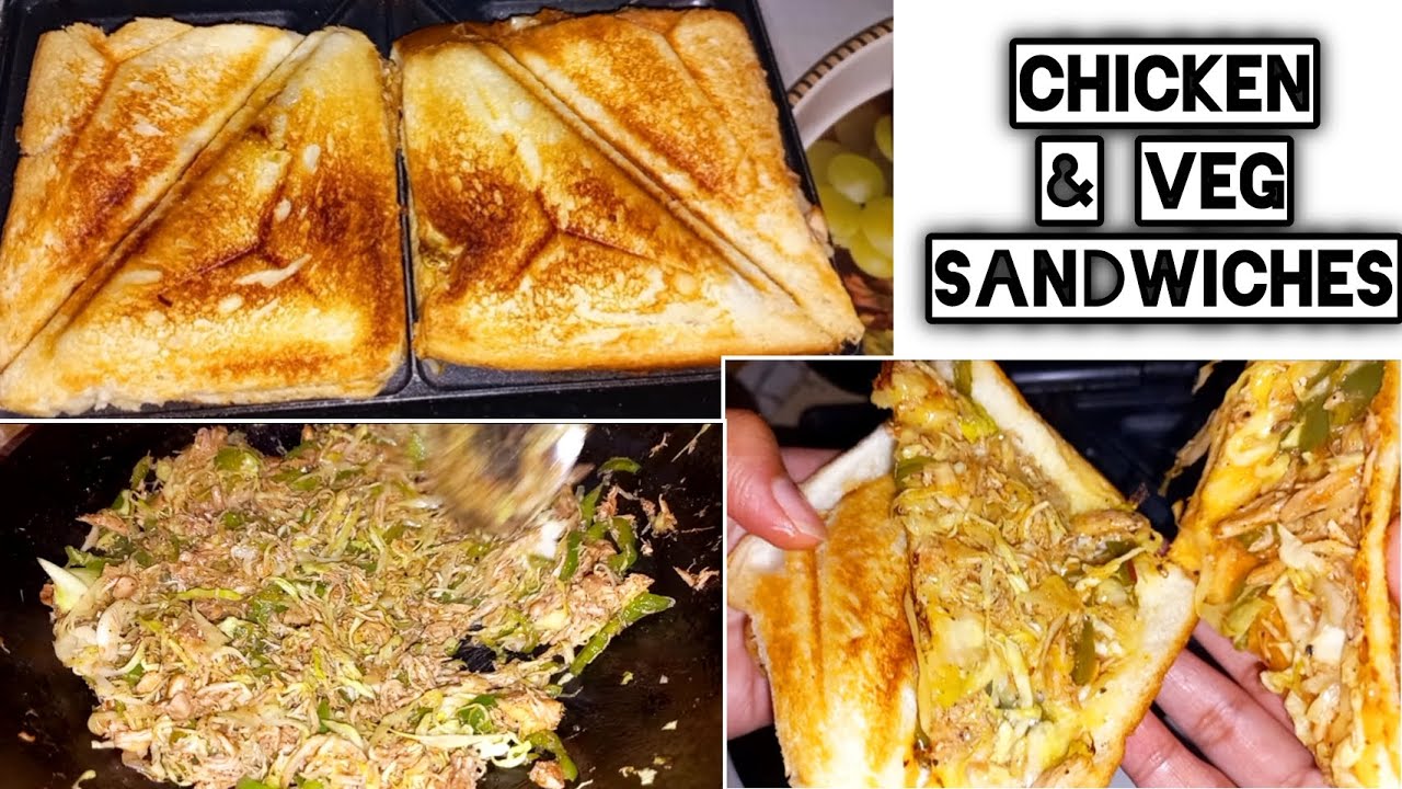 Chicken & Veg Sandwich | Easy, Quick and Delicious| Toasted Chicken Sandwich Recipe |Ramadan Special