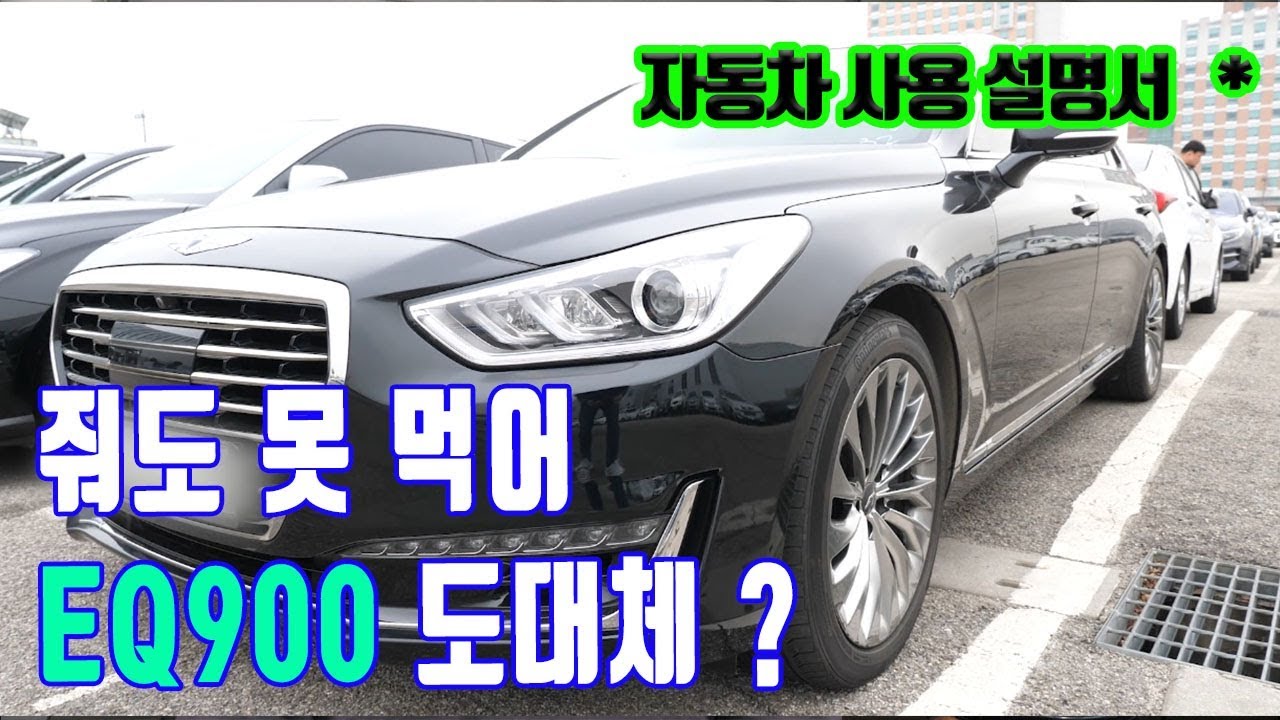 현대글로비스 경매장에서 500만원 싸게 산 EQ900  차량 사용설명서