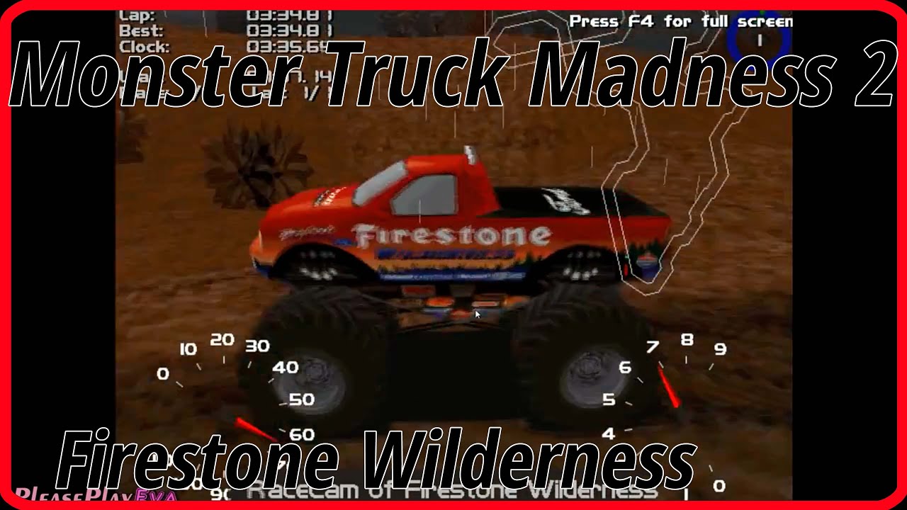 Monster Truck Madness 2 (1998) ✓ Gameplay #9 ✓ Firestone Wilderness