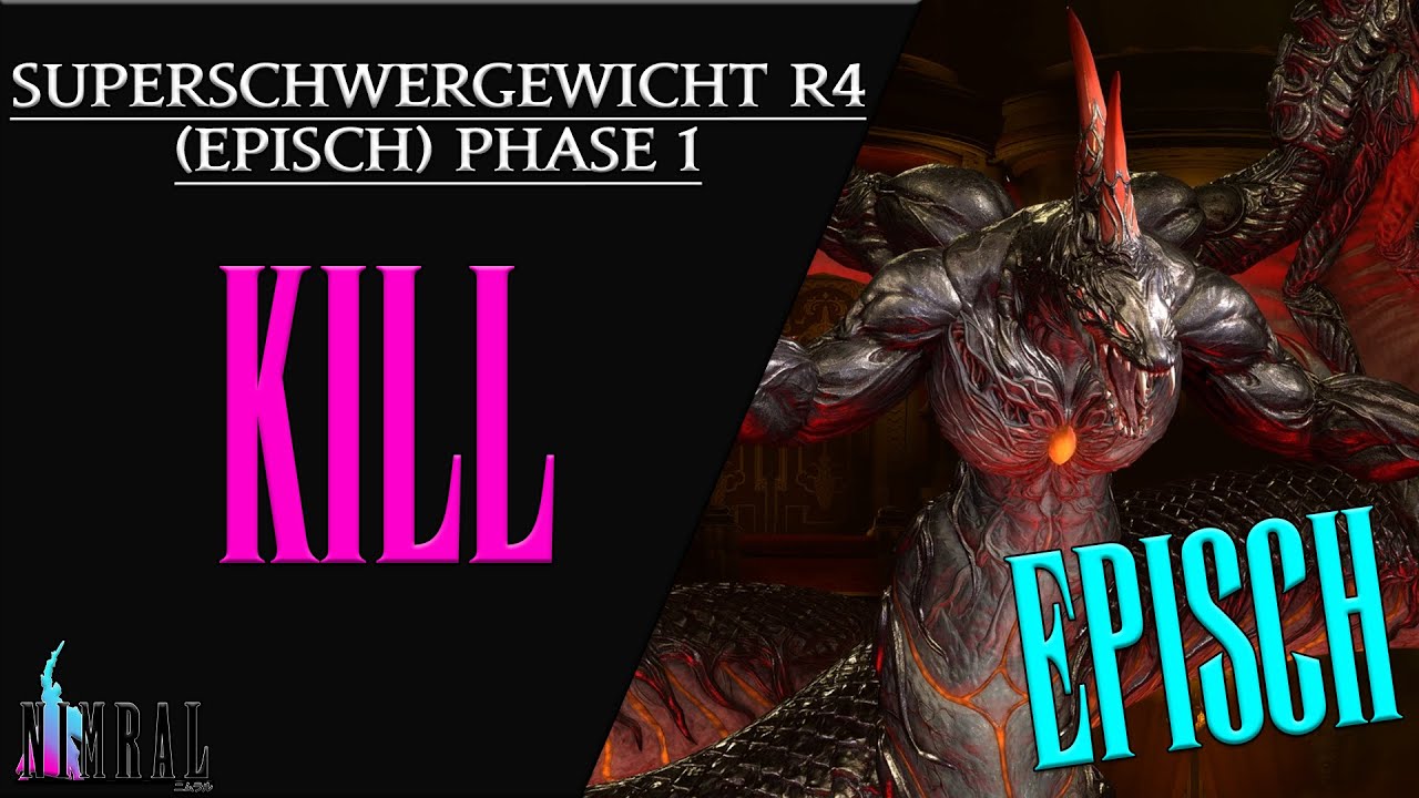 ⚔️ Superschwergewicht R4 (episch) Phase 1🏹 Tank-POV // Savage - Kill Video FFXIV