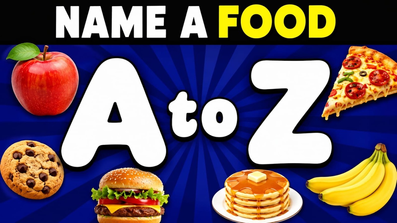 A to Z Food Challenge 🍔🍕 | Guess the Food Word Association Game