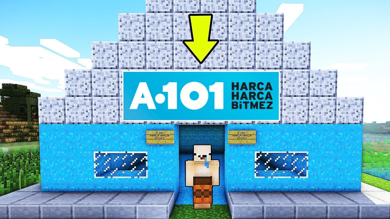BALON BEBİŞLE A 101 YAPTIK !! 😱 - Minecraft