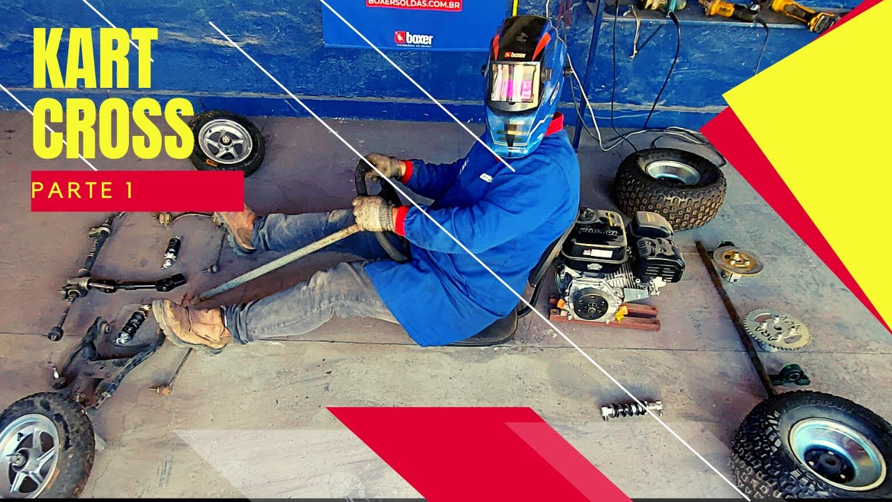 COMO FAZER UM KART CROSS PARTE 1 - Peças que vamos usar