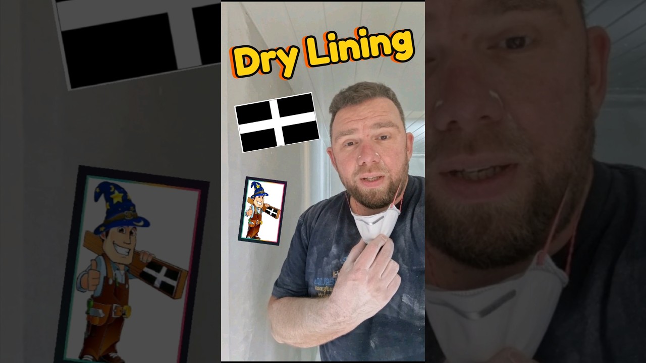 Dry lining walls in a property in Cornwall #tradesman #cornwall #handyman #drylining