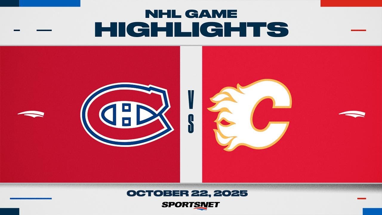 NHL Highlights | Canadiens vs. Flames - October 22, 2025