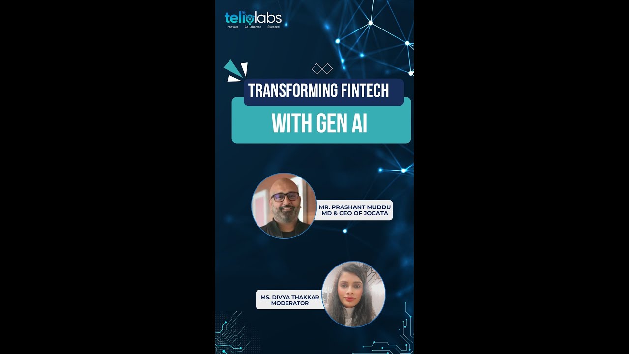 How do Generative AI being applied in the fintech industry?|Mr.Prashant Muddu MD & CEO|JOCATA