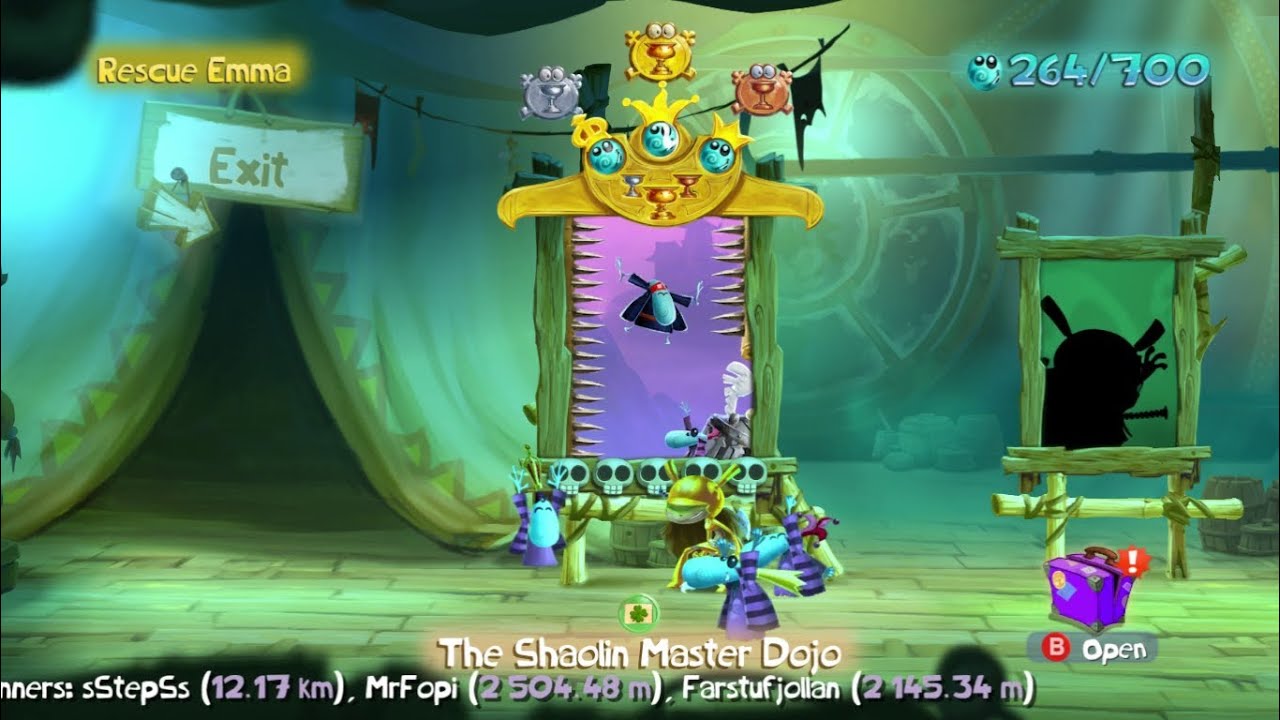 Walkthrough: Rayman Legends 100% - Rescue Emma - The Shaolin Master Dojo
