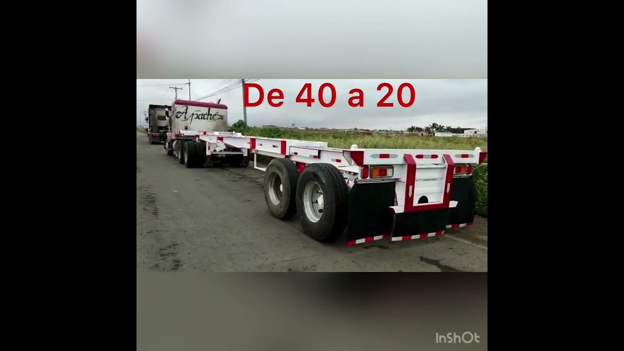 Chasis porta contenedor expandible de 20 a 40