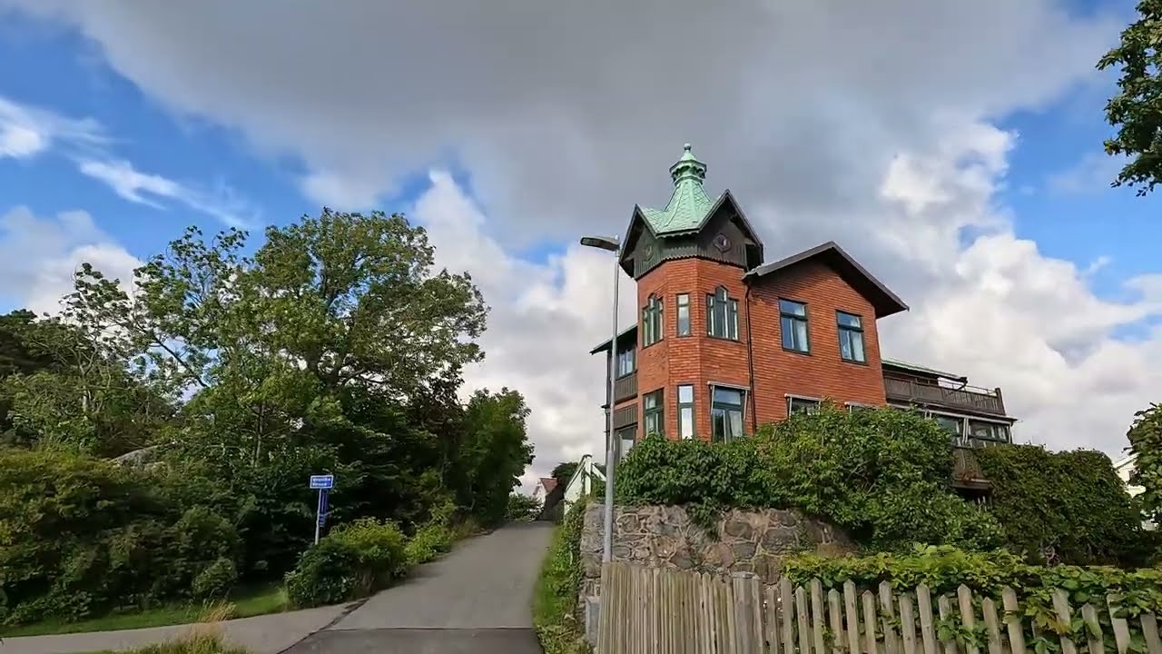 Styrsö Bratten island Walk around a summer evening 4k