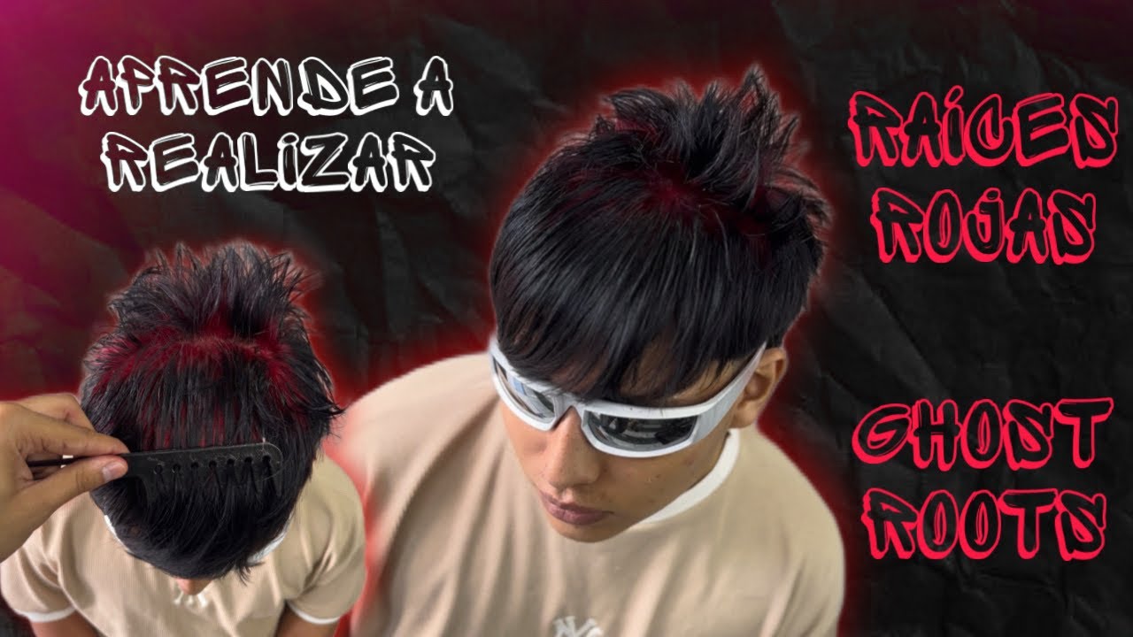 RAÍCES ROJAS EN EL CABELLO (TÉCNICA PARA PRINCIPIANTES UTILIZANDO LIGAS) GHOST ROOTS TUTORIAL