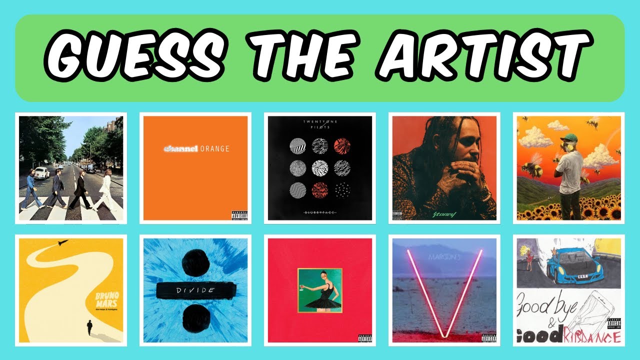Guess the artist by the album cover | Music Quiz