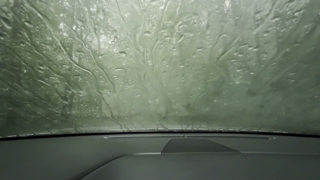 Heavy Rain on Car Roof | Cozy Camping Vibes with Soothing Rainfall Sounds