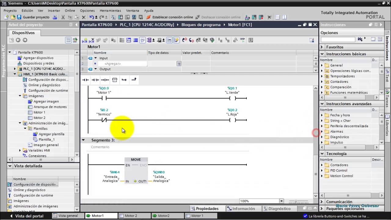 WinCC TIA PORTAL 6/12: Elementos Barra y Campo ES (WinCC Basic)