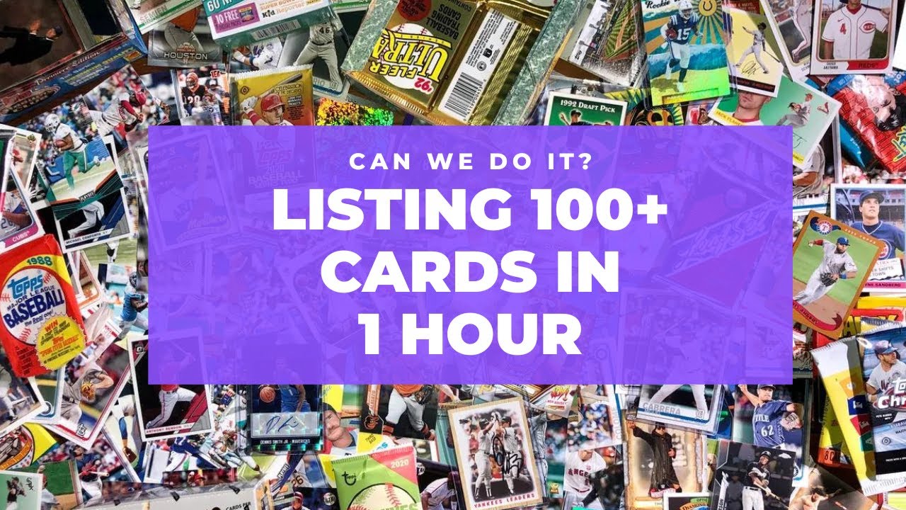 How To List 100 Sports Card Cards Per Hour To Ebay with Kronocard. Did I get it done?