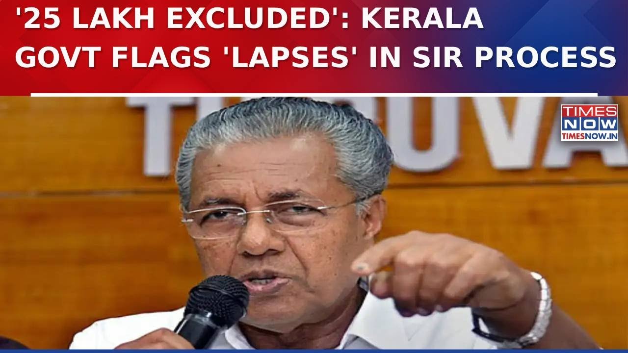 Kerala SIR Showdown: 25 lakh Voters Excluded, Vijayan Govt Writes To EC, Flagging 'Lapses'