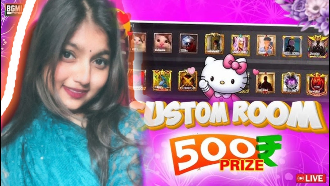BGMI & PUBG Live Costom Room / Bgmi Live Girl l Bgmi Live Game Play
